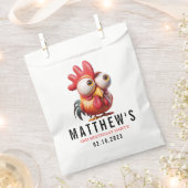 Schattigee Haan Karikaturen 3e Verjaardagsfeest Bedankzakje (Geknipt)