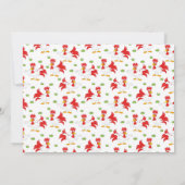 Schattigee Haan Karikaturen 3e Verjaardagsfeest Kaart (Achterkant)