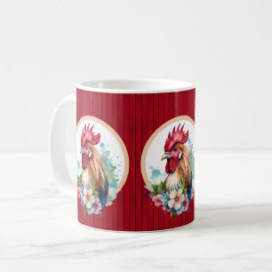 Schattigee haan liefhebbers keuken koffiemok