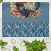 Schattigee haan liefhebbers Landelijke keuken Theedoek (Gevouwen)