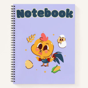 Schattigee haan ✨🧡🐓 notitieboek