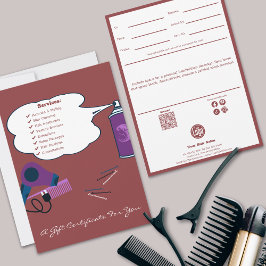 Schattigee Hair Tools Salon Gift Certificaat Flat 