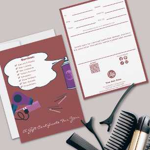 Schattigee Hair Tools Salon Gift Certificaat Flat 