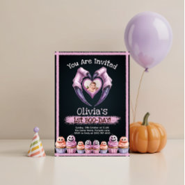 Schattigee Halloween 1e verjaardag Kaart