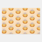 Schattigee Halloween aardetinten Inpakpapier Vel (Voorkant)