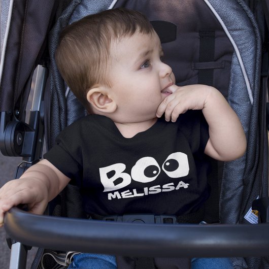 Schattigee Halloween Baby Boo gepersonaliseerd Kinder Shirts
