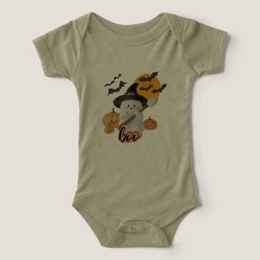 Schattigee Halloween Baby Kostuum -BooGhost en Pom (Design voorkant)