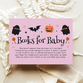 Schattigee Halloween Baby shower Boeken voor Baby Informatiekaartje