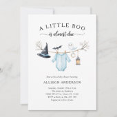 Schattigee Halloween Baby shower Heksenuitnodiging Kaart (Voorkant)