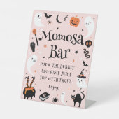 Schattigee Halloween Baby shower Momosa Bar Reclamebord Met Voetstuk (Voorkant)