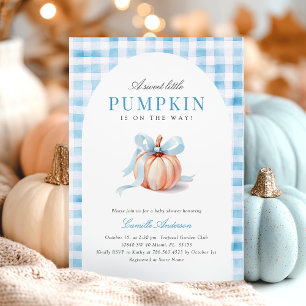 Schattigee Halloween Baby shower Pompoen Kaart