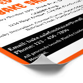 Schattigee Halloween Bake Sale Fondsenwerving Poster (Hoek)