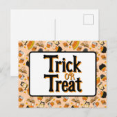 Schattigee Halloween Baking thema kaart (Voorkant / Achterkant)