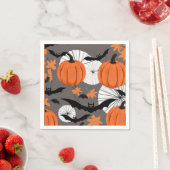 Schattigee Halloween Bat & Pumpkin Party Servet (Insitu)