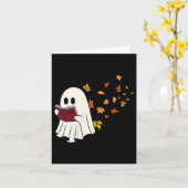 Schattigee Halloween Beagle Dog als Ghost Dog Owne Kaart (Gele Bloem)