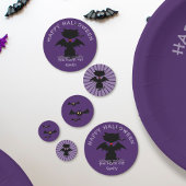 Schattigee Halloween Black Cat Bat Wings Custom Co Confetti