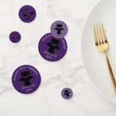 Schattigee Halloween Black Cat Bat Wings Custom Co Confetti (Groep)