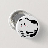 Schattigee Halloween Black Cat Ghost Boo Ronde Button 3,2 Cm (Voorkant /achterkant)