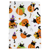 Schattigee Halloween Black Cat Snoep Medium Gift B Cadeauzakje (Achterkant)