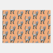 Schattigee Halloween Black Cat Witch Pet Potion Inpakpapier Vel (Voorkant)