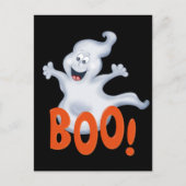 Schattigee Halloween boo ghost Holiday briefkaart (Voorkant)
