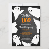Schattigee Halloween Boo Ghosts baby shower Kaart (Voorkant)
