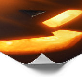 Schattigee Halloween Boxer Dog met Pompoenen 's Na Poster (Hoek)