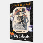 Schattigee Halloween bruiloft welkom teken Acryl Bord (Hoek)