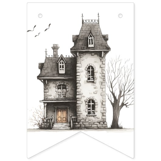 Schattigee Halloween Bunting Banner (Tweede vlag)