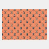 Schattigee Halloween Candy Jars | Pompoenen Herfst Inpakpapier Vel (Voorkant 3)