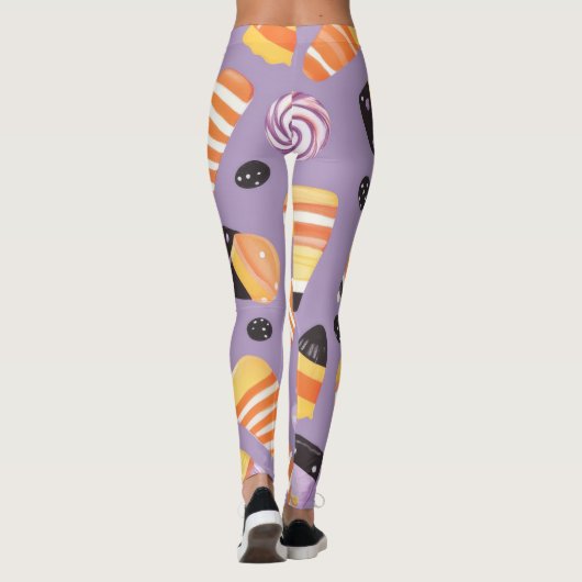Schattigee Halloween Candycorn Leggings (Achterkant)