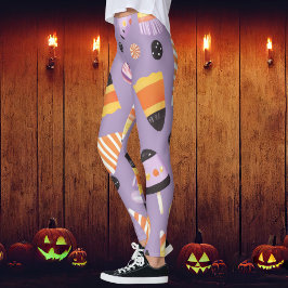 Schattigee Halloween Candycorn Leggings