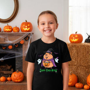 Schattigee Halloween Capybara "Cappy Ever After" C T-shirt