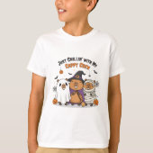 Schattigee Halloween Capybara: Just Chillin 'met m T-shirt (Voorkant)