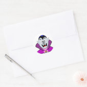 Schattigee Halloween Cartoon Vampier Ronde Sticker (Envelop)