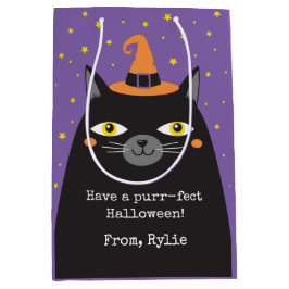 Schattigee Halloween Cat Gift Bag Medium Cadeauzakje