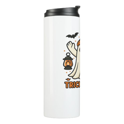 Schattigee Halloween Cat in pompoenkostuum Classic Thermosbeker