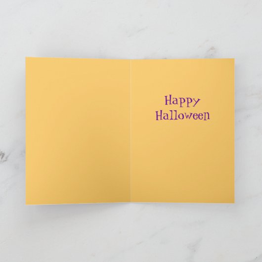 Schattigee Halloween Cat Kaarten (Binnen)