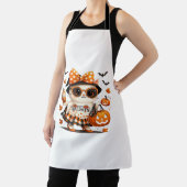 Schattigee Halloween Cat – Kawaii Witch Kat met Pu Schort (Insitu)