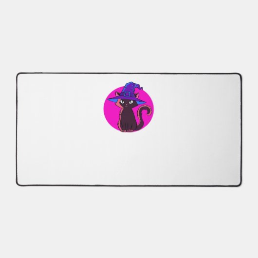 Schattigee Halloween Cat Oversized T-shirt Bureaumat (Voorkant)