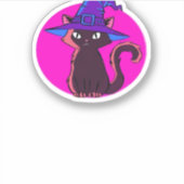 Schattigee Halloween Cat Oversized T-shirt Sticker (Voorkant)