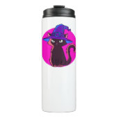 Schattigee Halloween Cat Oversized T-shirt Thermosbeker (Voorkant)