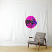 Schattigee Halloween Cat Oversized T-shirt Wandkleed (In Situ (horizontaal))