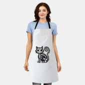 Schattigee Halloween Cat Skeleton Animal Skull Kat Schort (Gedragen)