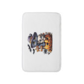 Schattigee Halloween Cat Sticker - Heksengel Pet,  Badmat (Voorkant Verticaal)
