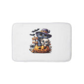 Schattigee Halloween Cat Sticker - Heksengel Pet,  Badmat (Voorkant)