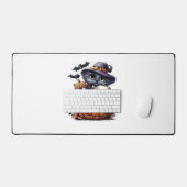 Schattigee Halloween Cat Sticker - Heksengel Pet, Bureaumat (Keyboard & Muis)