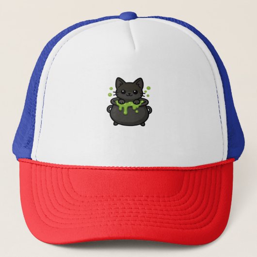 Schattigee Halloween Cat Sticker - Heksengel Pet,  Trucker Pet (Voorkant)