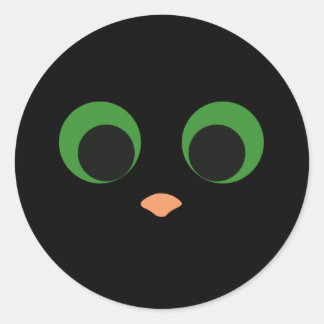 Schattigee Halloween Cat Sticker voor Pop Socket