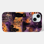 Schattigee Halloween Cat Witch op Pumpkin Herfst S Case-Mate iPhone Case (Achterkant (horizontaal))